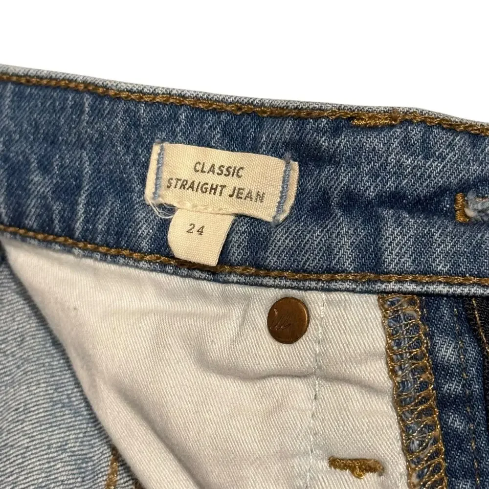 Madewell Classic Straight Leg High Rise Jeans 24
